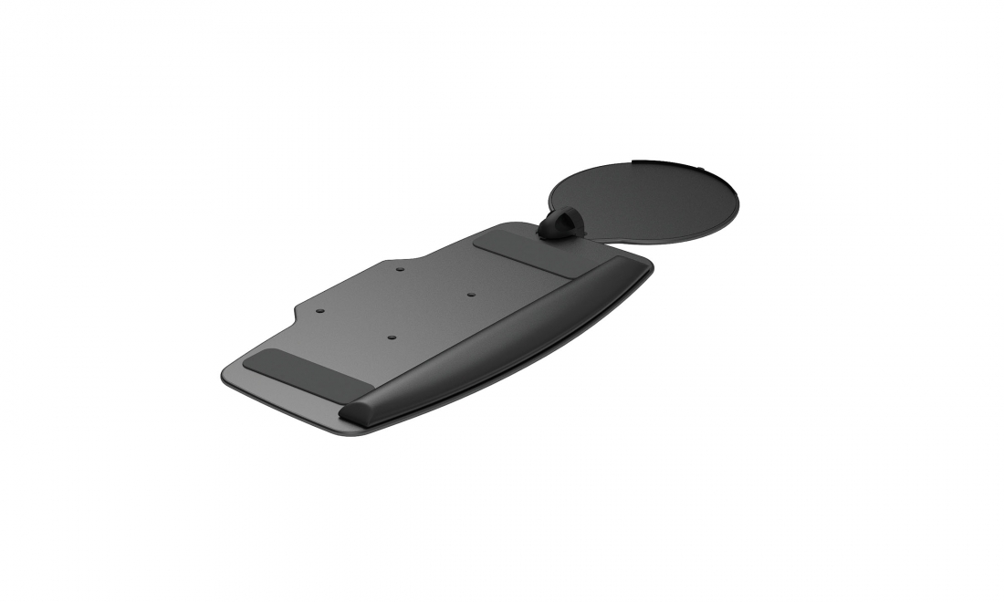 Keyboard Tray, Height Adjustable Mouse Support