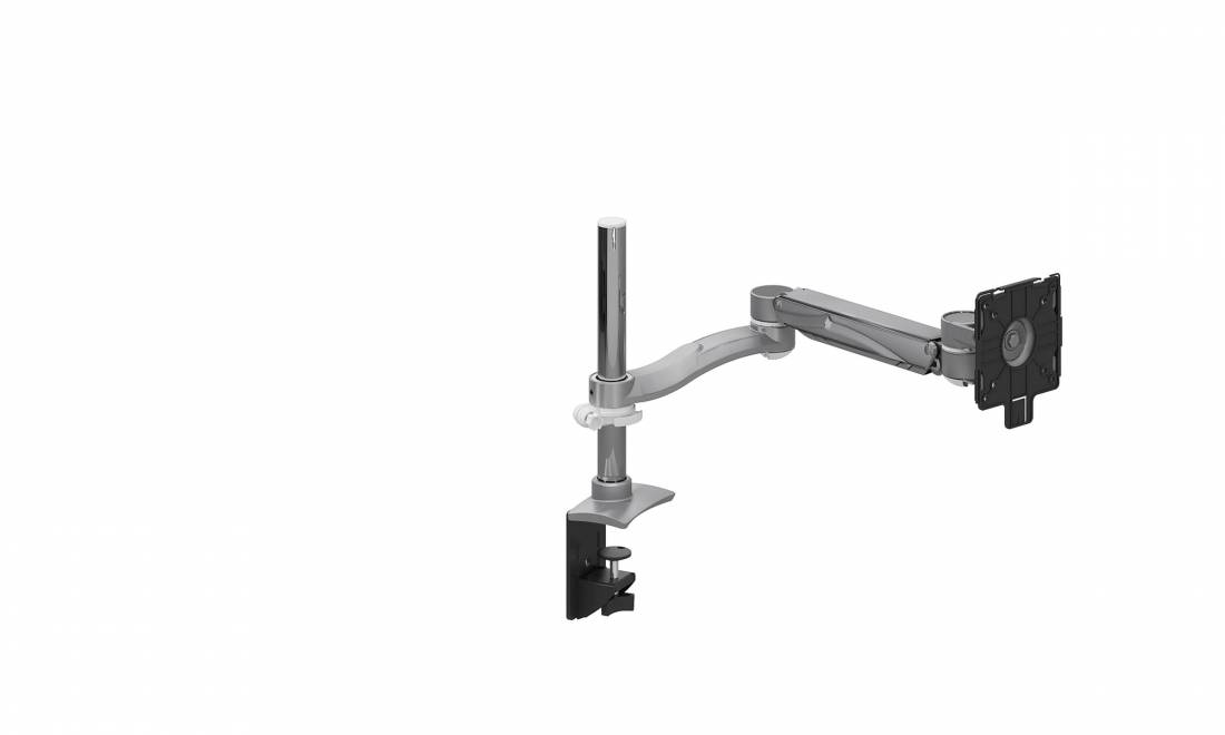 Single Screen Double Extension Arm, Height Adjustable
