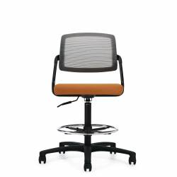 Spritz - mesh task chair - task chair - ergonomic chair - office mesh chair - ergonomic task chair - lumbar support for office chair - nesting chairs - Armless Drafting Stool