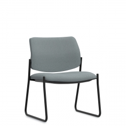 Low Back Concealed Attachment Mid Size Side Chair, Sled Base Model Thumbnail